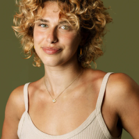 Lab Grown Diamond Blossom Necklace in 14K Solid Gold/Platinum