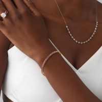 Lab-Grown Sapphire Flexible Bangle Bracelet in 925 Sterling Silver