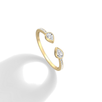 0.29CTW Lab Diamond Open Wedding Ring