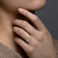 0.29CTW Lab Diamond Open Wedding Ring