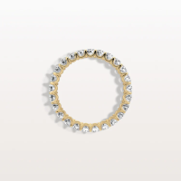 1.9CTW Lab Diamond U Prong Eternity Ring in 14K Solid Gold/Platinum