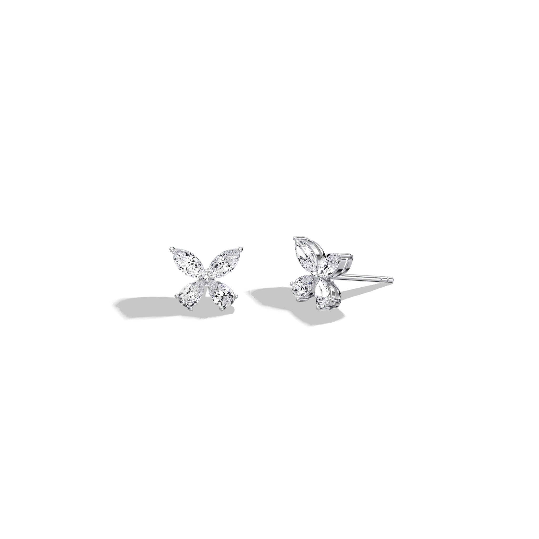 1CTW Lab Grown Diamond Butterfly Stud Earring