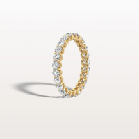 1.9CTW Lab Diamond U Prong Eternity Ring in 14K Solid Gold/Platinum