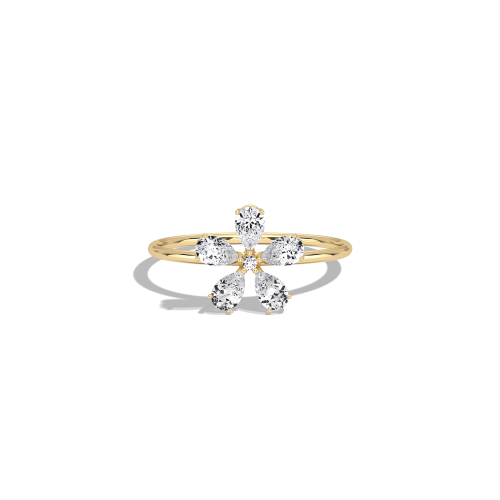 0.51CTW Lab Grown Diamond Floral Ring