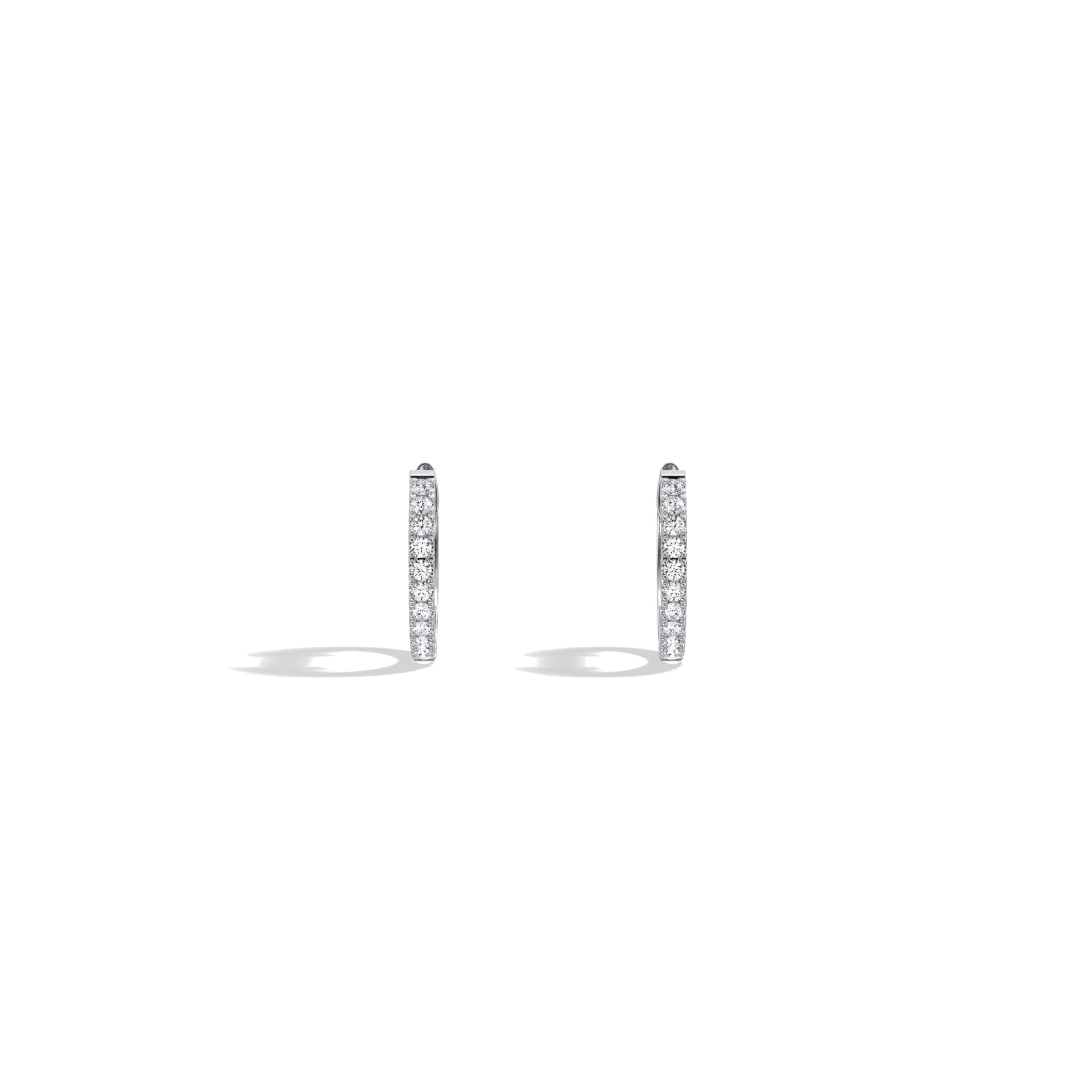 0.17CTW Lab Grown Diamond Hoop Earrings