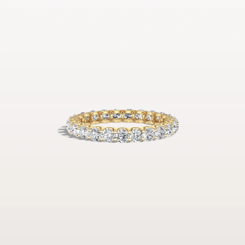 1.9CTW Lab Diamond U Prong Eternity Ring in 14K Solid Gold/Platinum