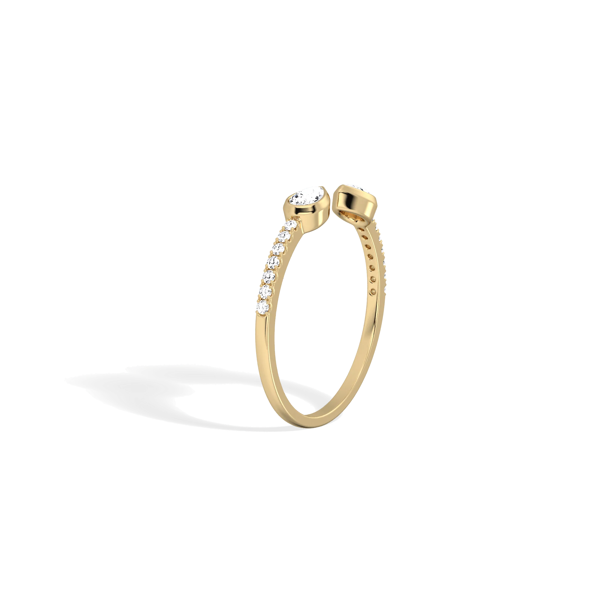 0.29CTW Lab Diamond Open Wedding Ring