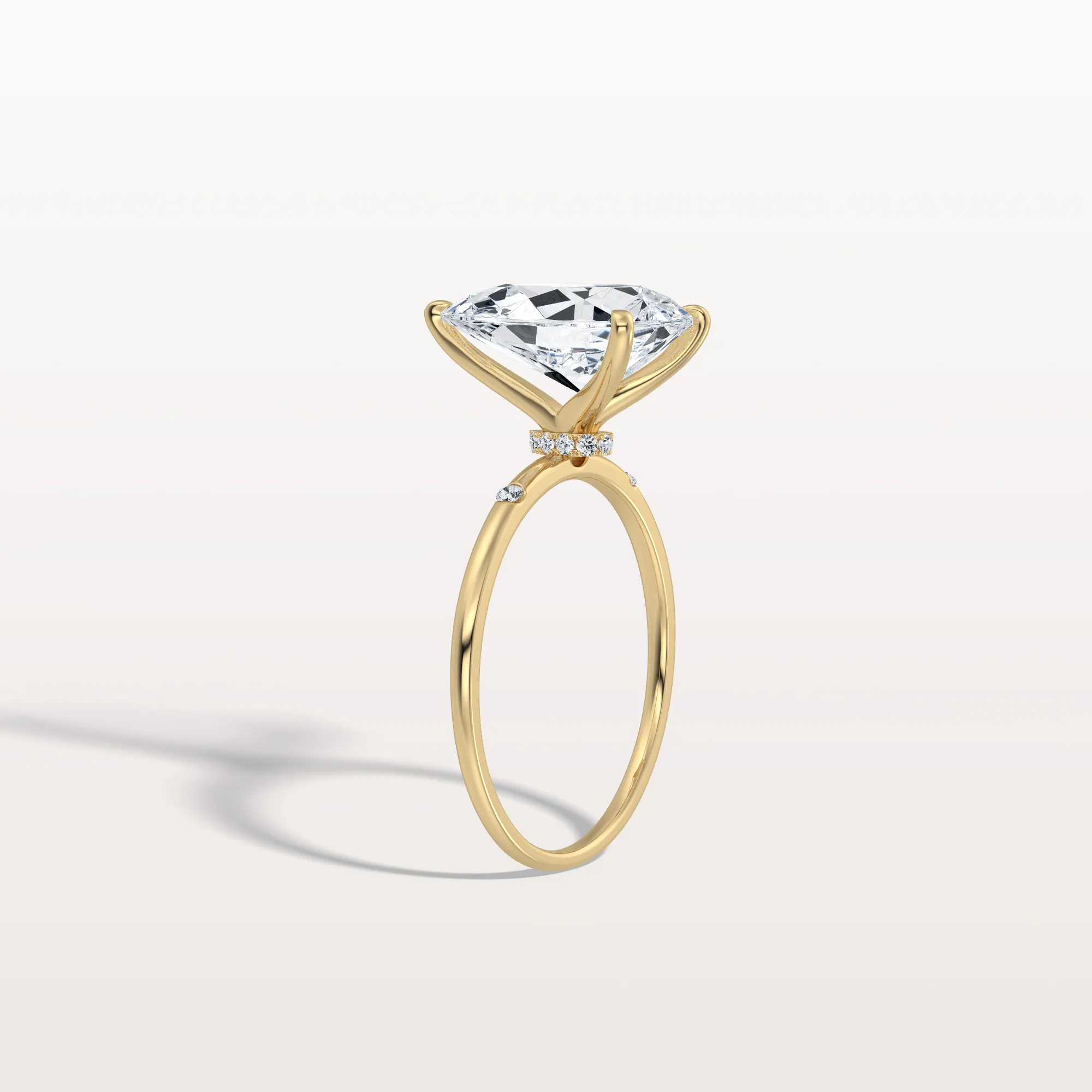 Clara丨3CT Lab-Grown Diamond Pear Engagement Ring