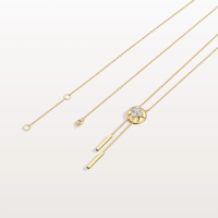 Lab Grown Diamond Ball Pendant Y Necklace In 14K Solid Gold/Platinum