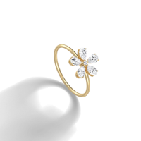 0.51CTW Lab Grown Diamond Floral Ring