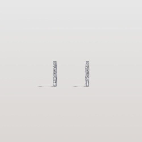 0.17CTW Lab Grown Diamond Hoop Earrings