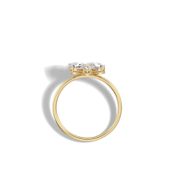 0.51CTW Lab Grown Diamond Floral Ring