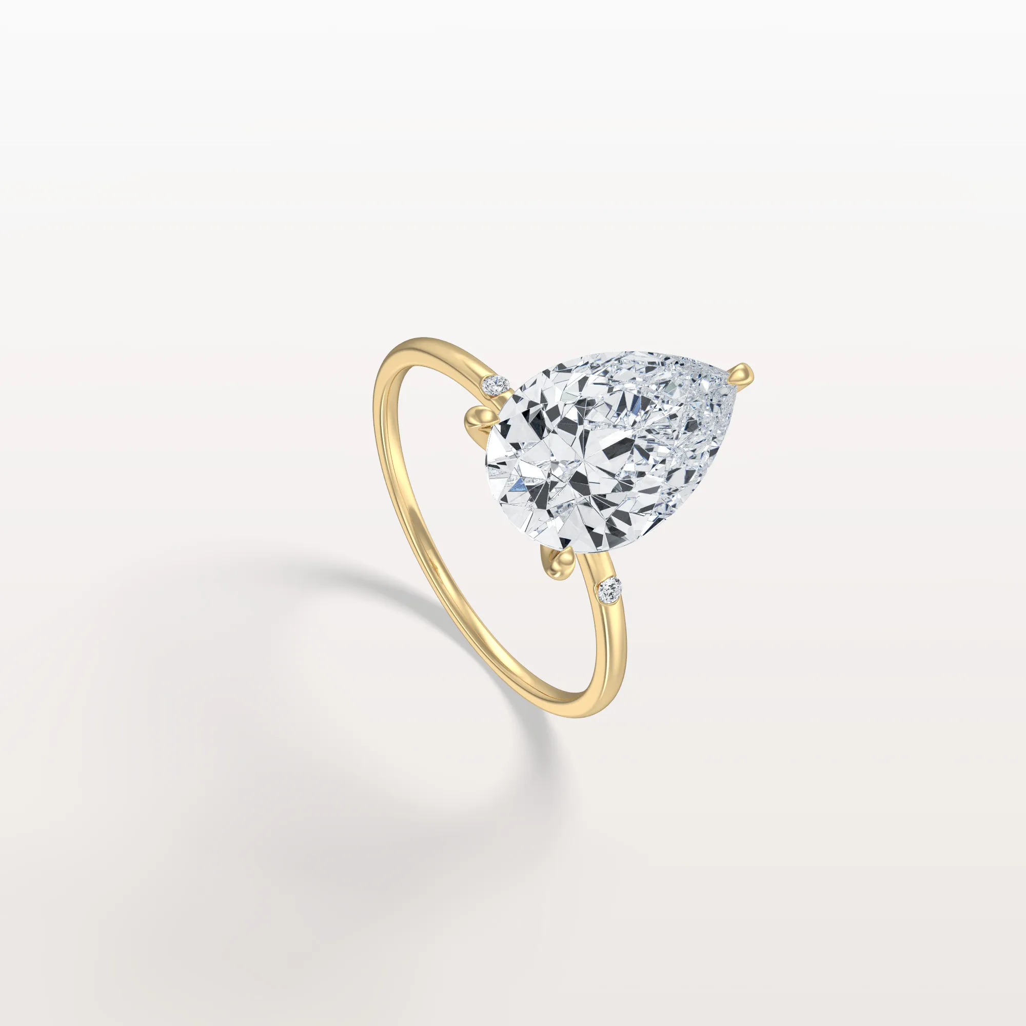 Clara丨3CT Lab-Grown Diamond Pear Engagement Ring